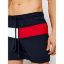 Bañador de Medio Largo con Logo de TOMMY HILFIGER