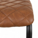 Set 2 Sillas Marron Simil Piel  PÉREZ ÁVILA