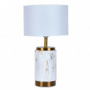 Lampara Metal Simil Marmol  PÉREZ ÁVILA