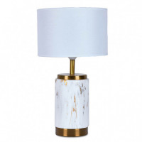 Lampara Metal Simil Marmol  PÉREZ ÁVILA