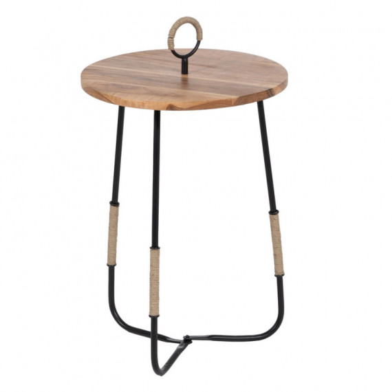 Mesa Auxiliar Madera Hierro  PÉREZ ÁVILA - Guanxe Atlantic Marketplace