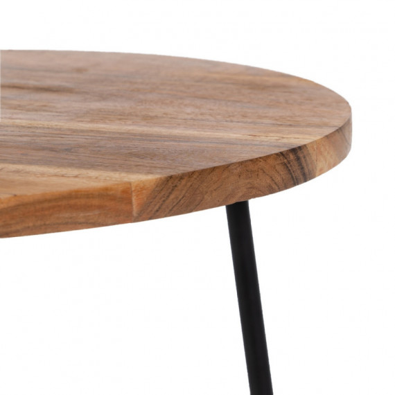 Mesa Auxiliar Madera Hierro  PÉREZ ÁVILA - Guanxe Atlantic Marketplace