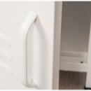 Mesa Noche Metal Blanca  PÉREZ ÁVILA