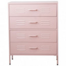 Comoda Metal Rosa 4 Cajones  PÉREZ ÁVILA