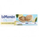 BIMANAN Galletas Limon Snack 0% Azucares 8UD