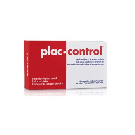 Plac Control Revelador de Placa Dental 20 Compri  DENTAID