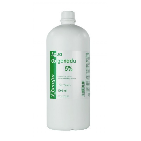 Betafar Agua Oxigenada 5% 1000 Ml  BETAMADRILEÑO