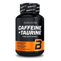 BIOTECH Usa Caffeine  Taurine 60 Cápsulas
