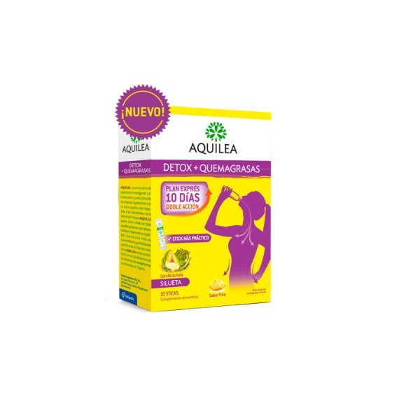 AQUILEA Detox + Quemagrasa Forte 10 Sticks