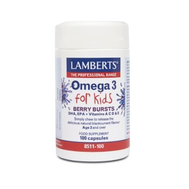 LAMBERTS Omega 3 For Kids 60 Caps