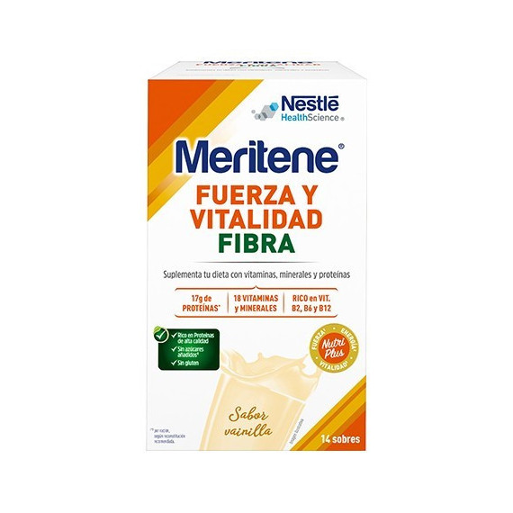 MERITENE Fuerza y Vitalidad Fibra Sabor Vainilla
