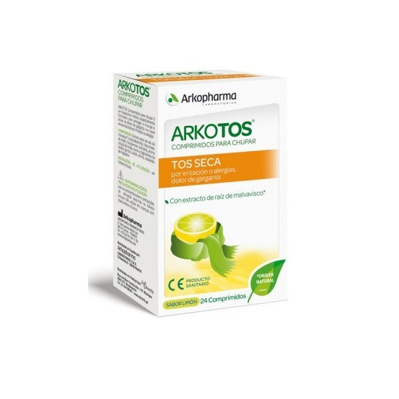 Arkopharma Arkotos Tos Seca 24 Comprimidos Limón  ARKOPHARMA LABORATORIOS