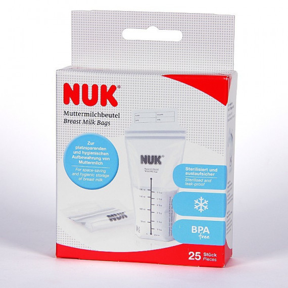 NUK Bolsas de Leche Materna 25 Unidades