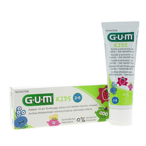 GUM Kids Gel Dentífrico Fresa 50ML