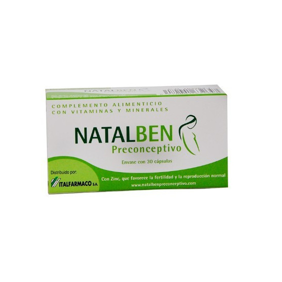 Natalben Preconceptivo 30 Cápsulas  ITALFARMACO