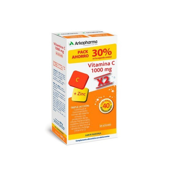 ARKOPHARMA Vitamina C 1000 Mg 2 X 20 Comprimidos