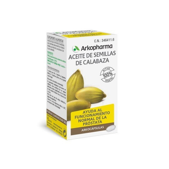ARKOPHARMA Aceite de Semillas de Calabaza 50 Cáp
