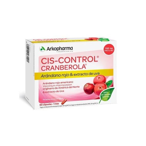 ARKOPHARMA Cis-control Cranberola 60 Cápsulas