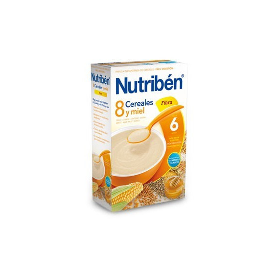 Papilla 8 Cereales Miel Fibra Nutriben  ALTER FARMACIA S.A.