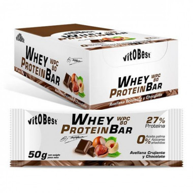 VITOBEST Whey Protein Bar Choco-avellana 50G