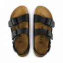 Sandalia Milano Negra Birko-flor de BIRKENSTOCK