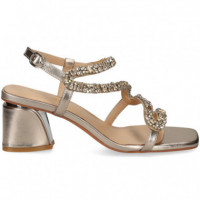 Onda Strass Multi Sandalia Bronce  ALMA EN PENA