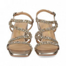 ONDA STRASS MULTI SANDALIA BRONCE