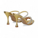 Pala 2 Tiras con Strass Oro  LOLA CRUZ