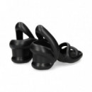 Sandalia Acolchada Negro  CAMPER