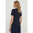 Camiseta de Corte Slim con Cuello de Pico de TOMMY HILFIGER