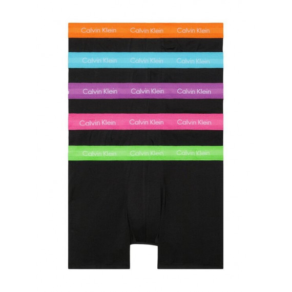 Boxer Brief 5PK B- Gn Fl, Fus F, Dhl, Bl  CALVIN KLEIN