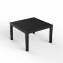Mesa de Jardín Auxiliar Spritz 45X45 Cm. Color Negro Vondom®  VONDOM