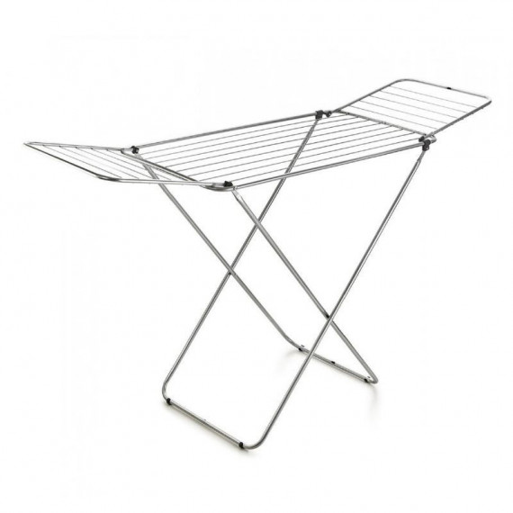 Tendedero hasta 17.5 Metros Tendido Alas Plegables Gris Serie Leslie MOMI