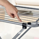 Tendedero hasta 17.5 Metros Tendido Alas Plegables Gris Serie Leslie MOMI