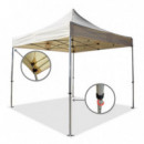 CARPA ALUMINIO BEIGE PRO 3X3 METROS LONA 300 GRS DONNA GARDEN
