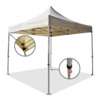 Carpa Aluminio Beige Pro 3X3 Metros Lona 300 Grs DONNA GARDEN