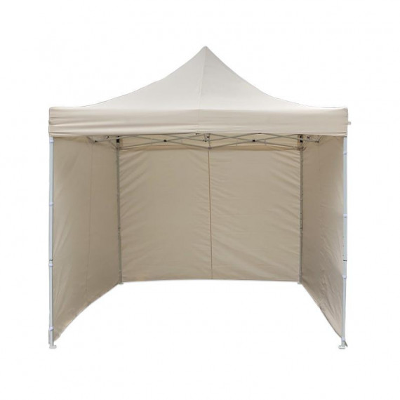 Carpa Plegable Metal 3X3 Metros Beige C/ Paredes DONNA GARDEN