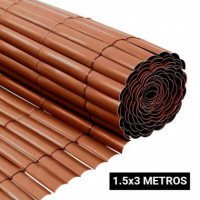Cañizo Plástico Marron Simple Cara 1.5X3 DONNA GARDEN