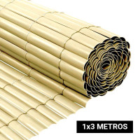Cañizo Plástico Natural Simple Cara 1X3 DONNA GARDEN