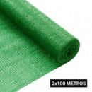 Malla de Sombreo Verde 2X100 Mts DONNA GARDEN