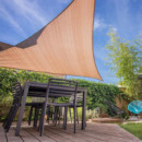 Toldo Vela Triangular 5X5X5 Mt Beige DONNA GARDEN