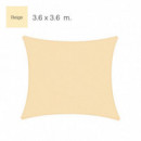 Toldo Vela Cuadrado 3.6X3.6 Mt Beige DONNA GARDEN