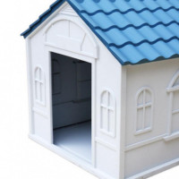Caseta de Perro Plastica 75.7X65X63.2CM Azul DONNA GARDEN