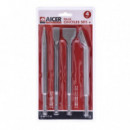 Juego 4 Pcs Cinceles Sds+ AICER