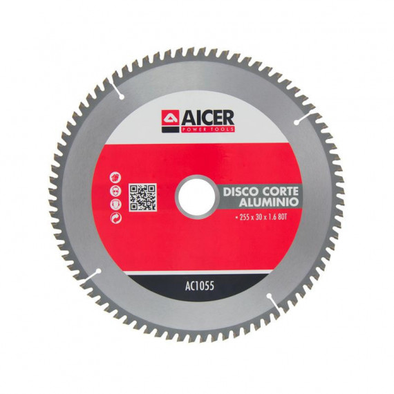 Disco Corte Aluminio 255X30X1.6 80T AICER