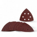 Pack 10 Lijas Triangulares AICER 93X93 Mm Gr 40