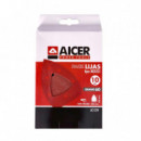 Pack 10 Lijas Tipo Mouse 140X100MM GR.60 AICER