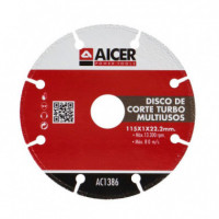 Disco de Corte Turbo Multiusos 115MM AICER