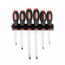 Juego 6 Pcs Destornilladores + Soporte PAMACON