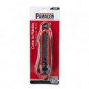 Cutter Plástico Mango Goma 18MM PAMACON